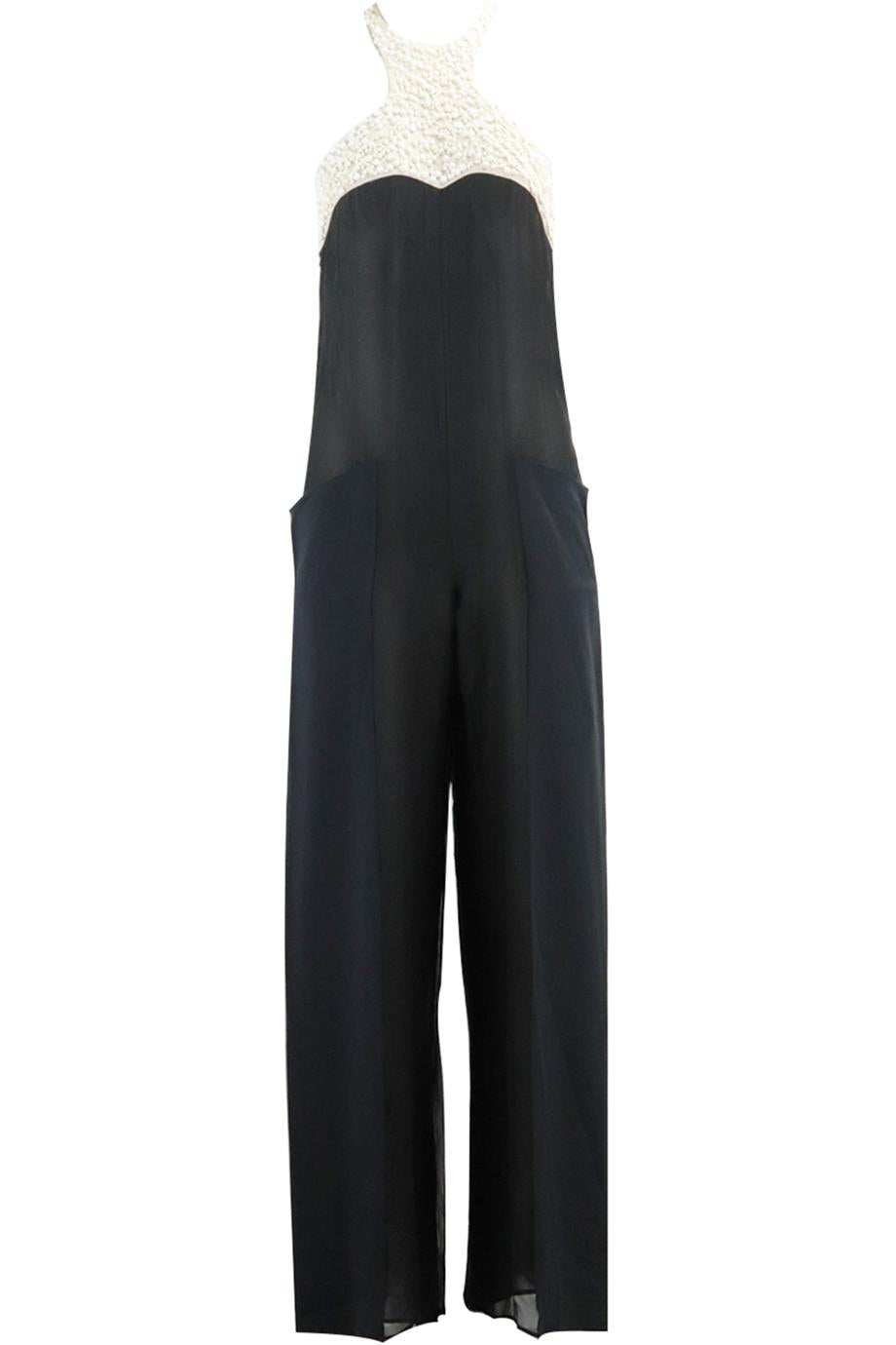 EMILIO PUCCI EMBELLISHED SILK JUMPSUIT IT 40 UK 8