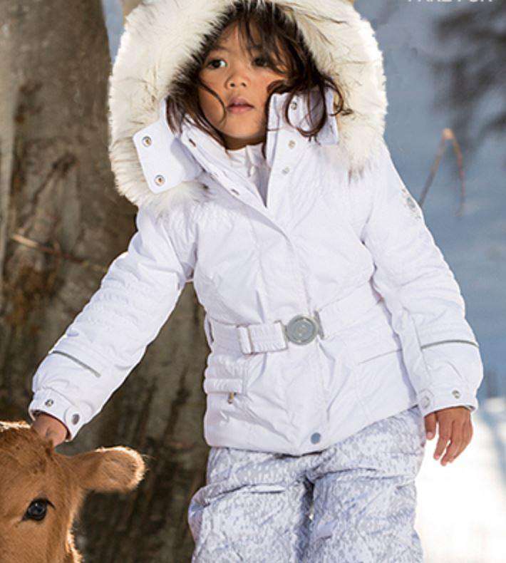POIVRE BLANC KIDS WHITE SKI JACKET 6 YEARS