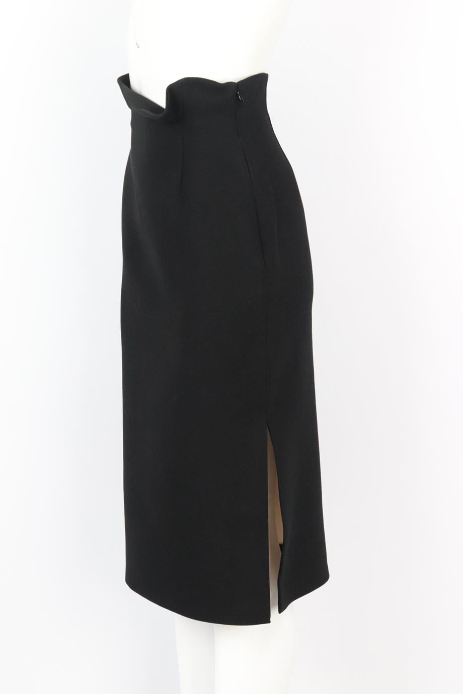 CHRISTIAN DIOR CREPE MIDI SKIRT FR 36 UK 8