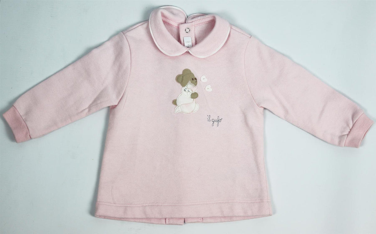IL GUFO BABY GIRLS COTTON TROUSER SET 3 MONTHS