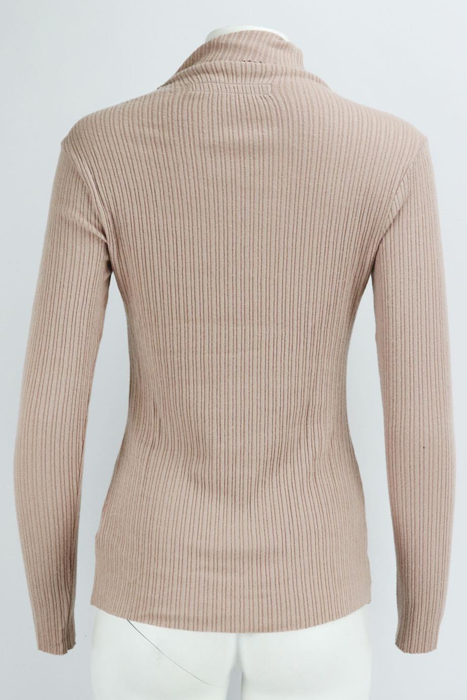 ENZA COSTA RIBBED MODAL BLEND TOP MEDIUM