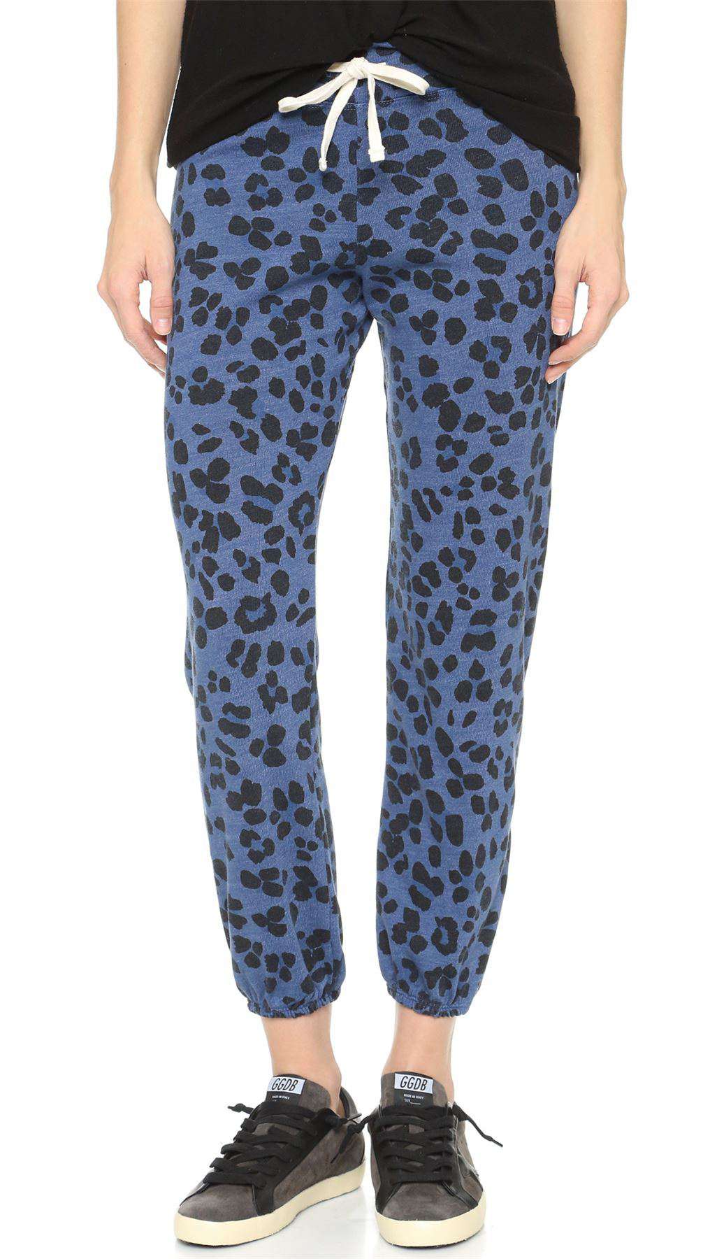 SUNDRY CLASSIC LEOPARD SWEATPANTS 2 MEDIUM