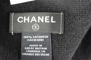 CHANEL 2020 LOGO INTARSIA CASHMERE BEANIE ONE SIZE