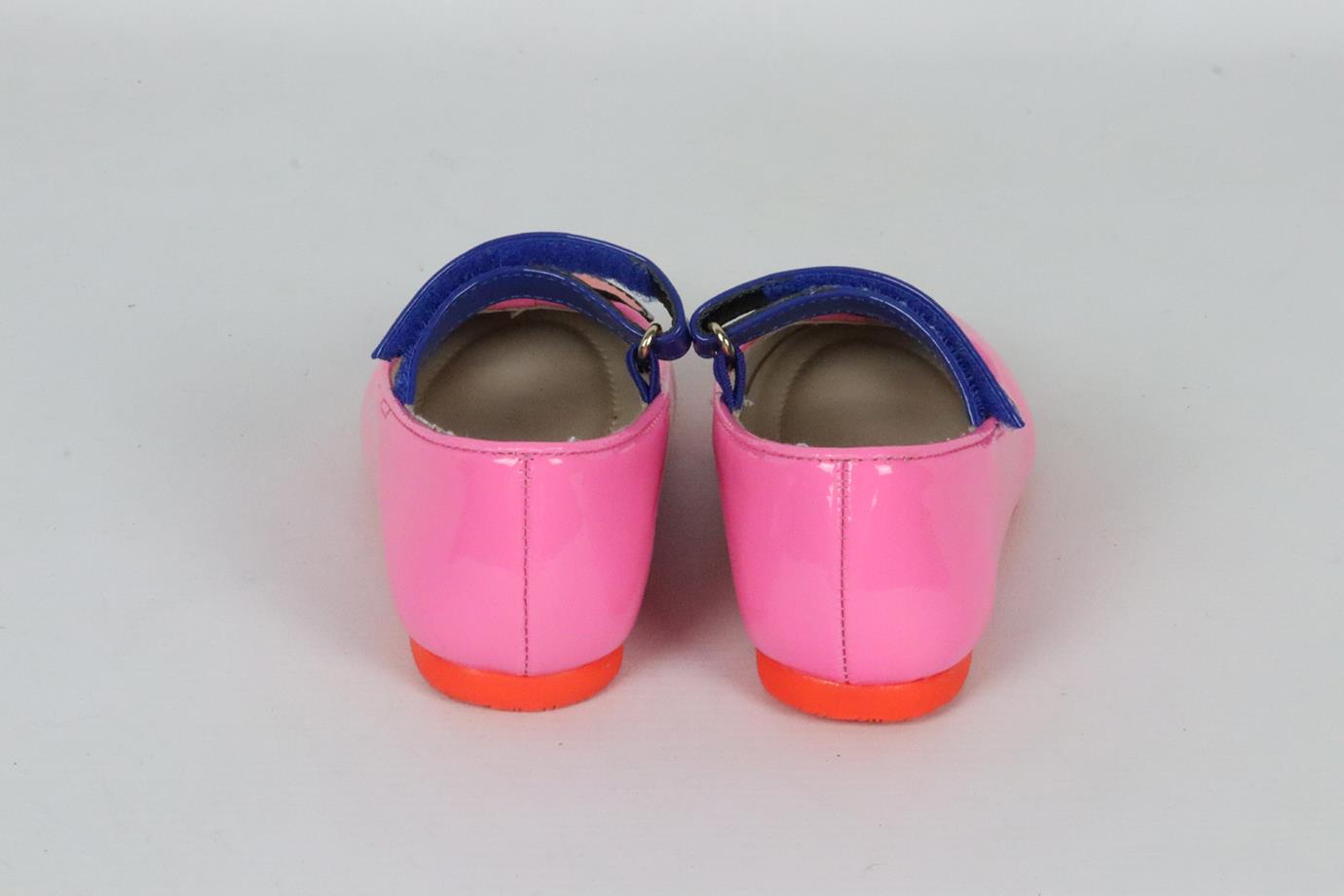 SOPHIA WEBSTER BABY GIRLS BUTTERFLY PATENT LEATHER SHOES EU 23 UK 6