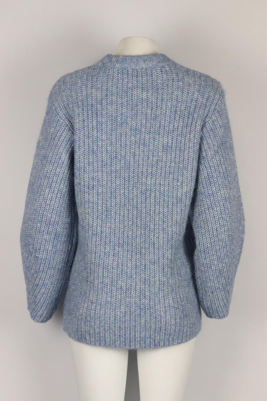 HATCH RIBBED COTTON BLEND SWEATER UK 8