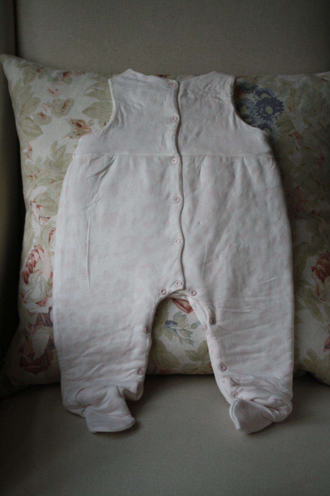 ROBERTO CAVALLI BABY PINK LEOPARD PADDED BABYGROW 9 MONTHS