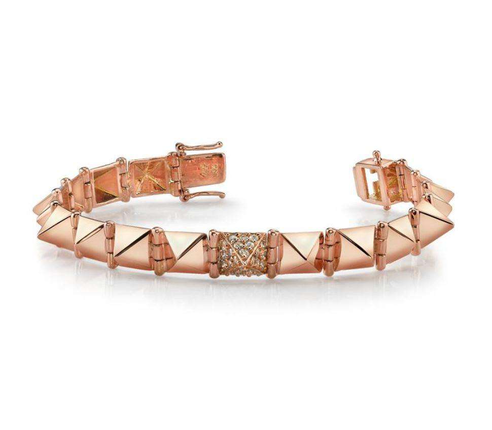 ANITA KO MEDIUM SPIKE BRACELET WITH ONE DIAMOND SPIKE
