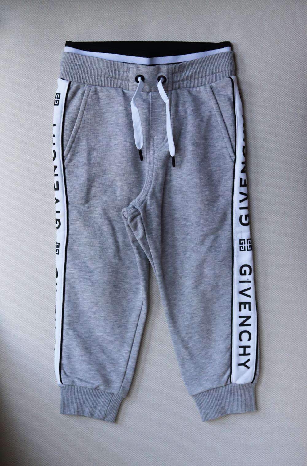 GIVENCHY KIDS UNISEX LOGO COTTON TRACK PANTS 4 YEARS