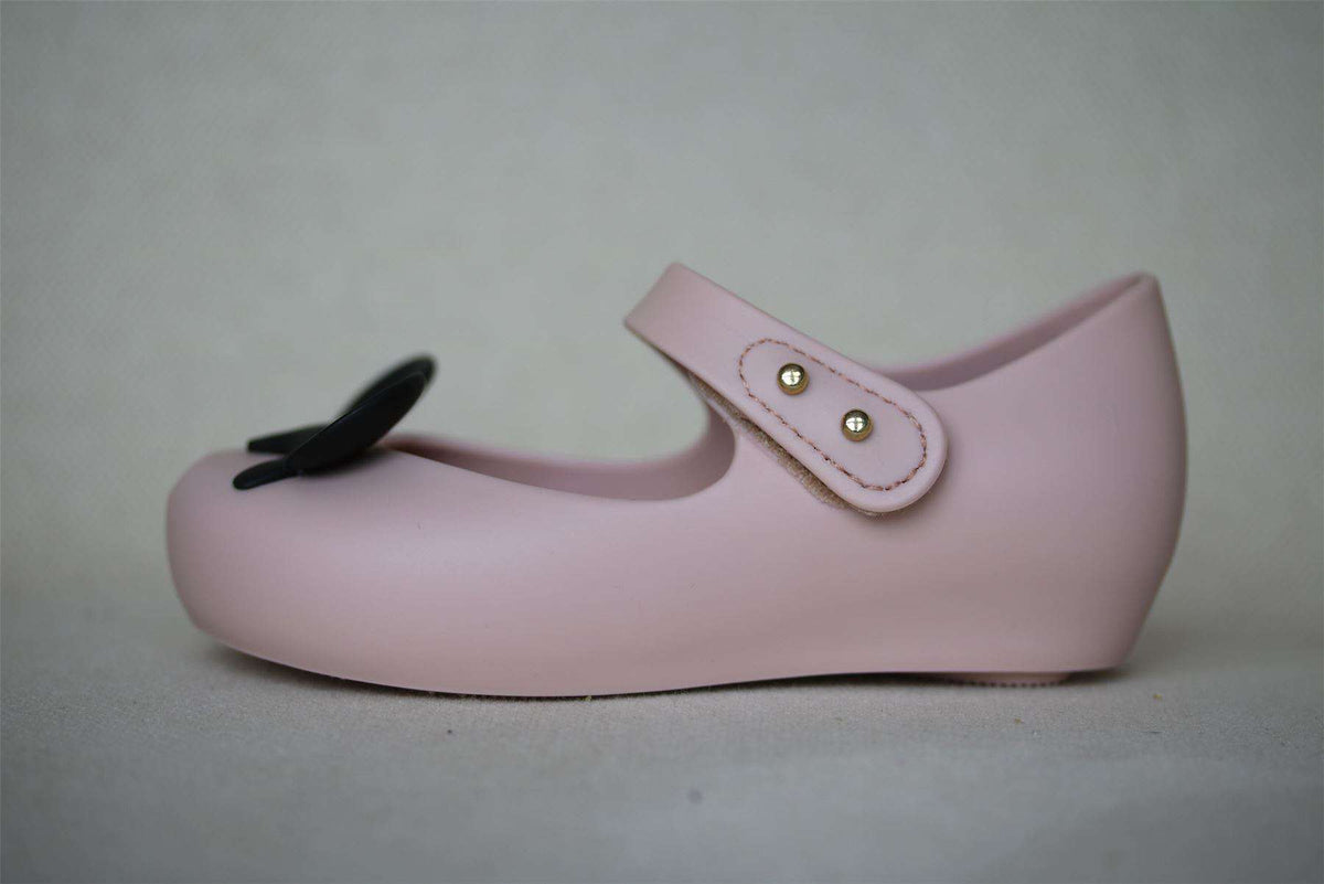 MINI MELISSA GIRLS PALE PINK MINNE MOUSE JELLY SHOES EU 24 UK 7