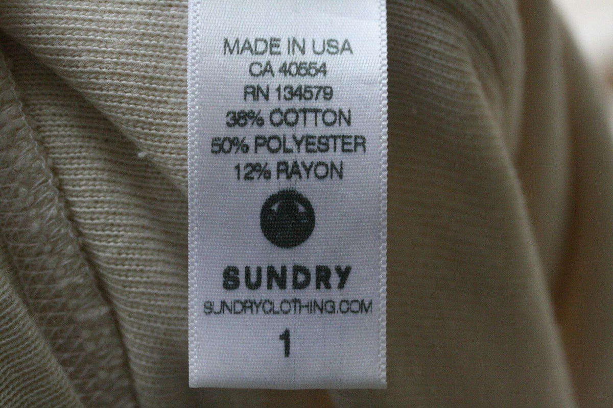 SUNDRY EVERYDAY IS LIKE SUNDAY HOODIE SIZE 1 SMALL