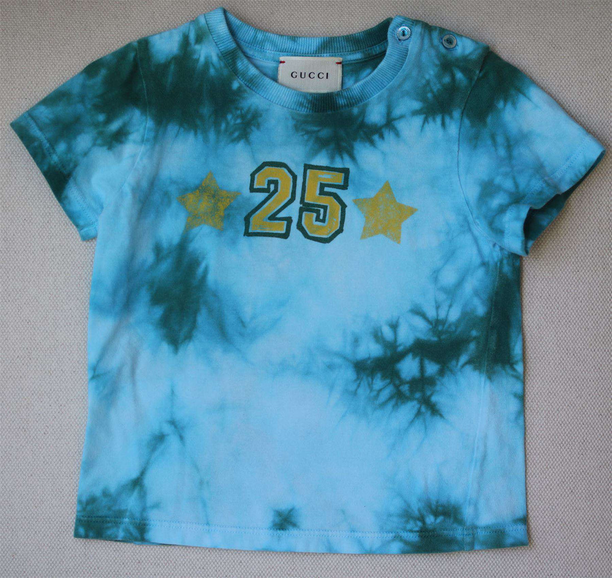 GUCCI BABY BLUE TIE-DYE TOP 12-18 MONTHS