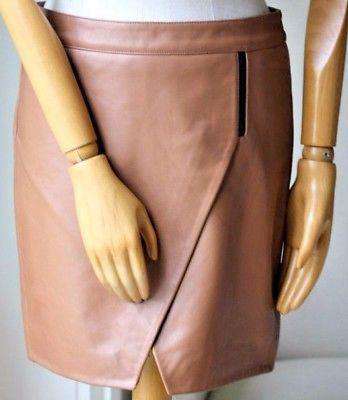 MASON BY MICHELLE MASON LEATHER SKIRT US 4 UK 8