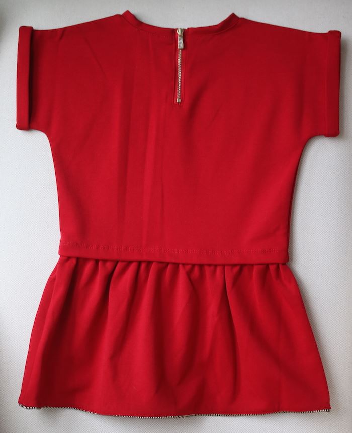 KARL LAGERFELD KIDS RED JERSEY DRESS 3 YEARS