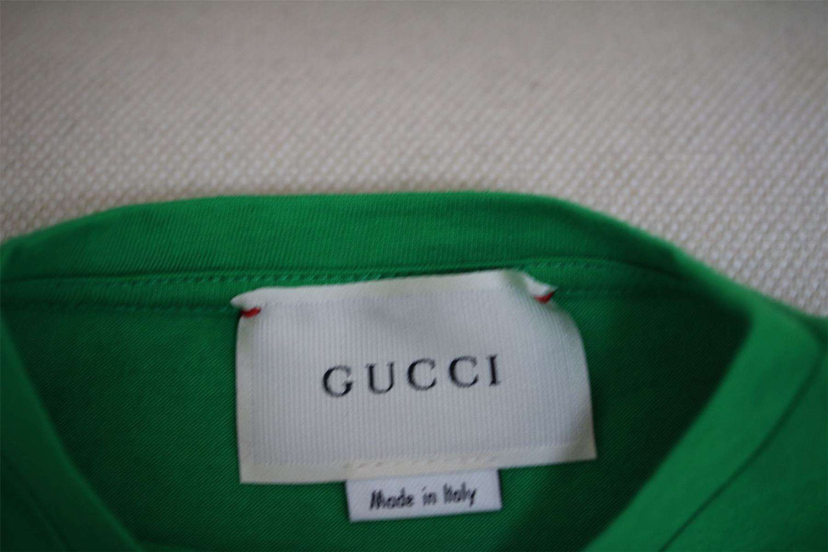 GUCCI KIDS GREEN BLIND FOR LOVE SHIRT 4 YEARS