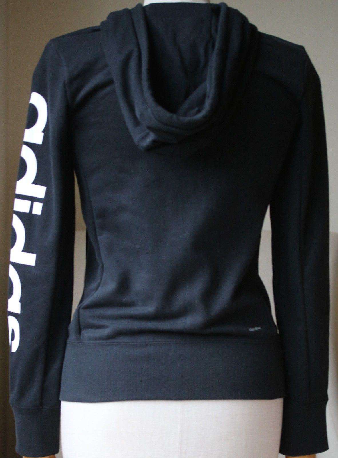 ADIDAS ESSENTIALS LINEAR FULL ZIP HOODIE XSMALL