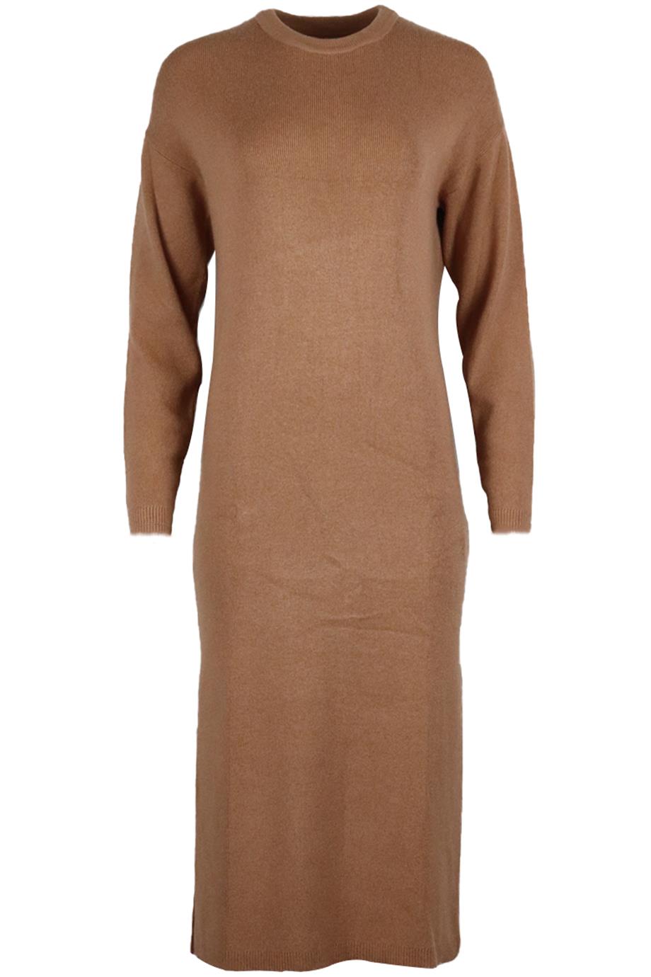 ANINE BING RIBBED STRETCH KNIT MIDI DRESS XSMALL