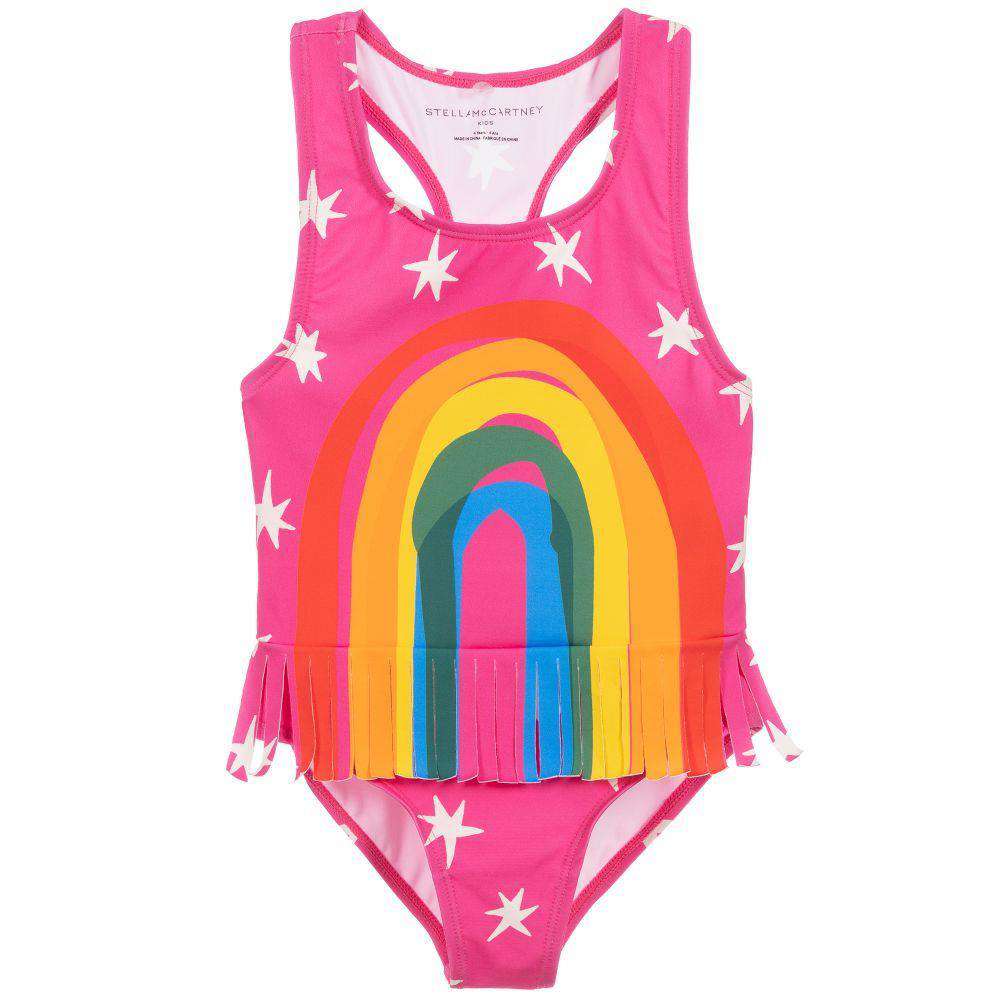 STELLA MCCARTNEY KIDS GIRLS RAINBOW SWIMSUIT 6 YEARS