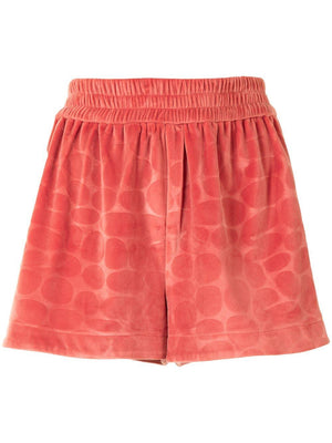 ALEXIS MATIN EMBOSSED VELOUR SHORTS SMALL