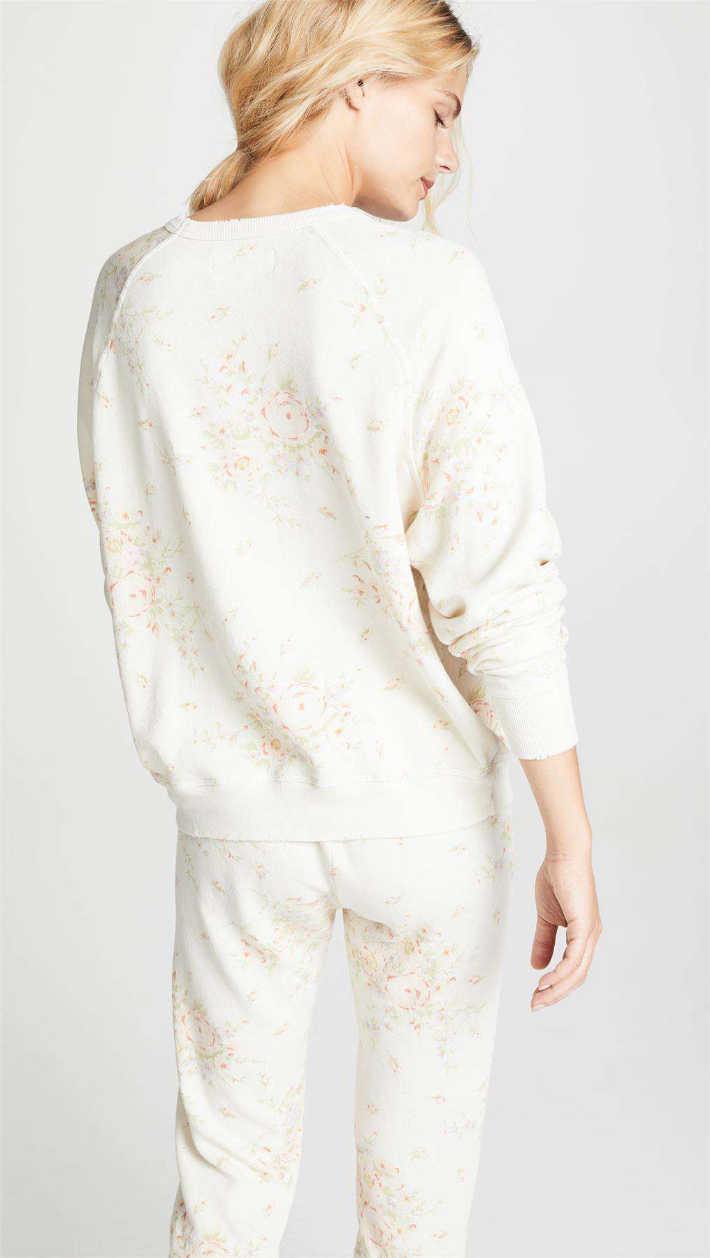 THE GREAT COLLEGE FLORAL COTTON SWEATER 0 UK 6