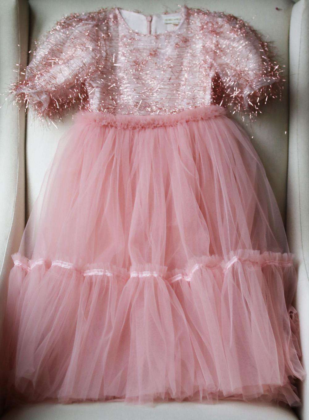 SORCI AND FOFA KIDS GIRLS SHIMMER TULLE GOWN 5 YEARS