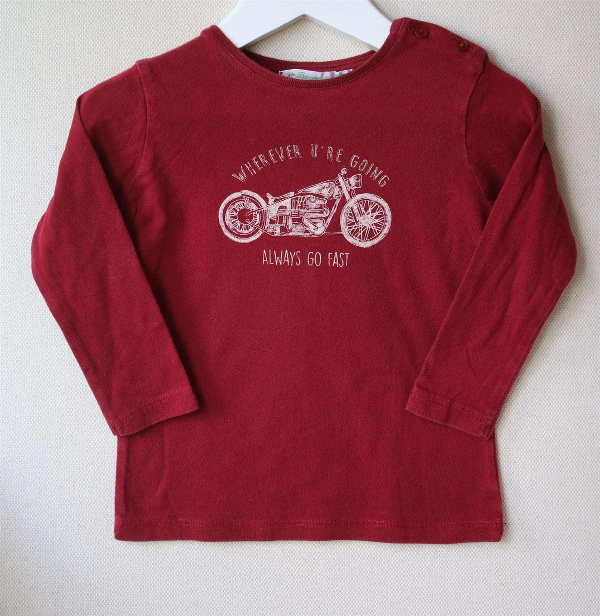 BONPOINT BABY RED TOP 18 MONTHS