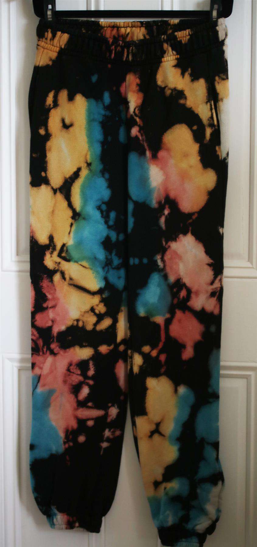 COTTON CITIZEN BROOKLYN TIE DYE COTTON JERSEY TRACK PANTS SMALL