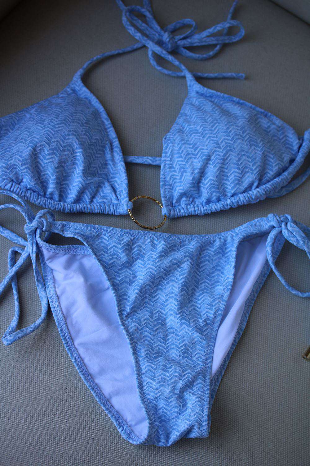 MELISSA ODABASH MIAMI TRIANGLE RING BIKINI UK 12/16