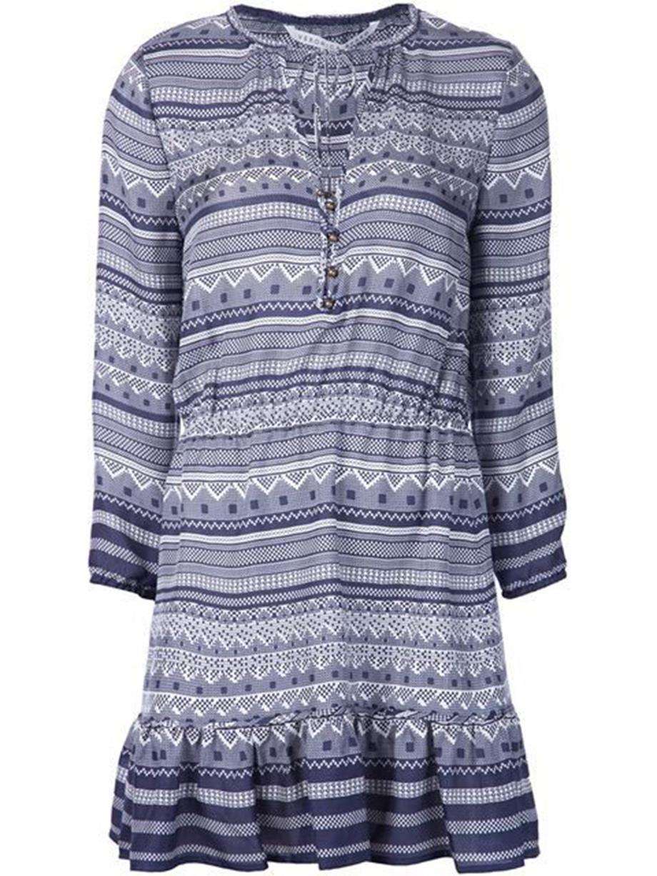 VERONICA BEARD AGATHE PRINTED SILK MINI DRESS UE 4 UK 8