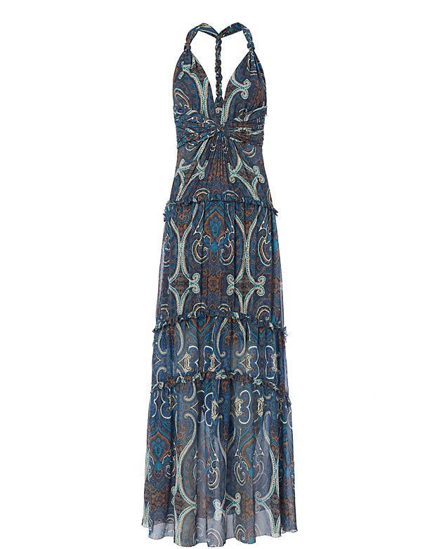 INTERMIX MURY PRINTED CHIFFON GOWN MEDIUM