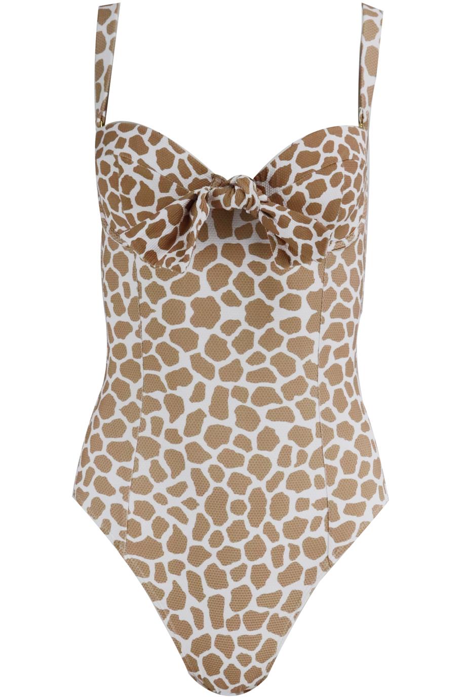 ALEXANDRA MIRO PRINTED STRETCH SWIMSUIT SMALL