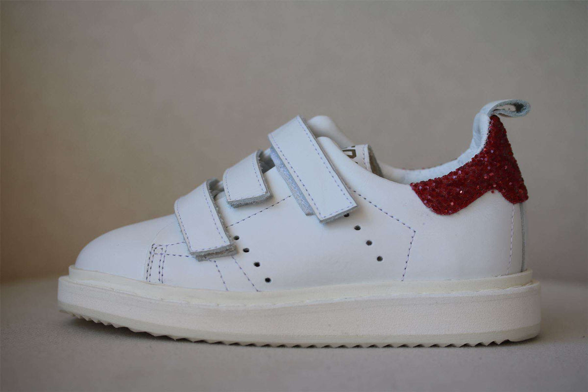 GOLDEN GOOSE FOR BONPOINT KIDS SMASH WHITE LEATHER TRAINERS EU 25 UK 8