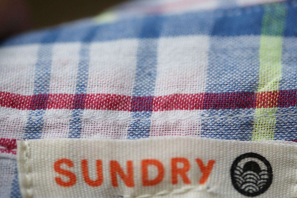 SUNDRY PLAID BASIC SHIRT 1 UK 8