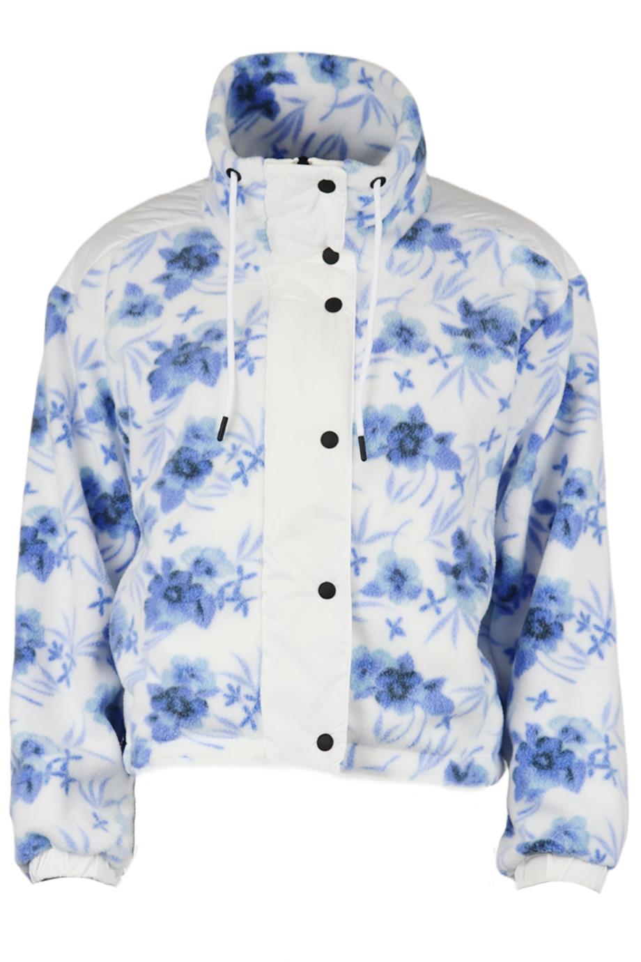 BOGNER FIRE+ICE + LOVESHACKFANCY FLORAL PRINT FLEECE JACKET SMALL