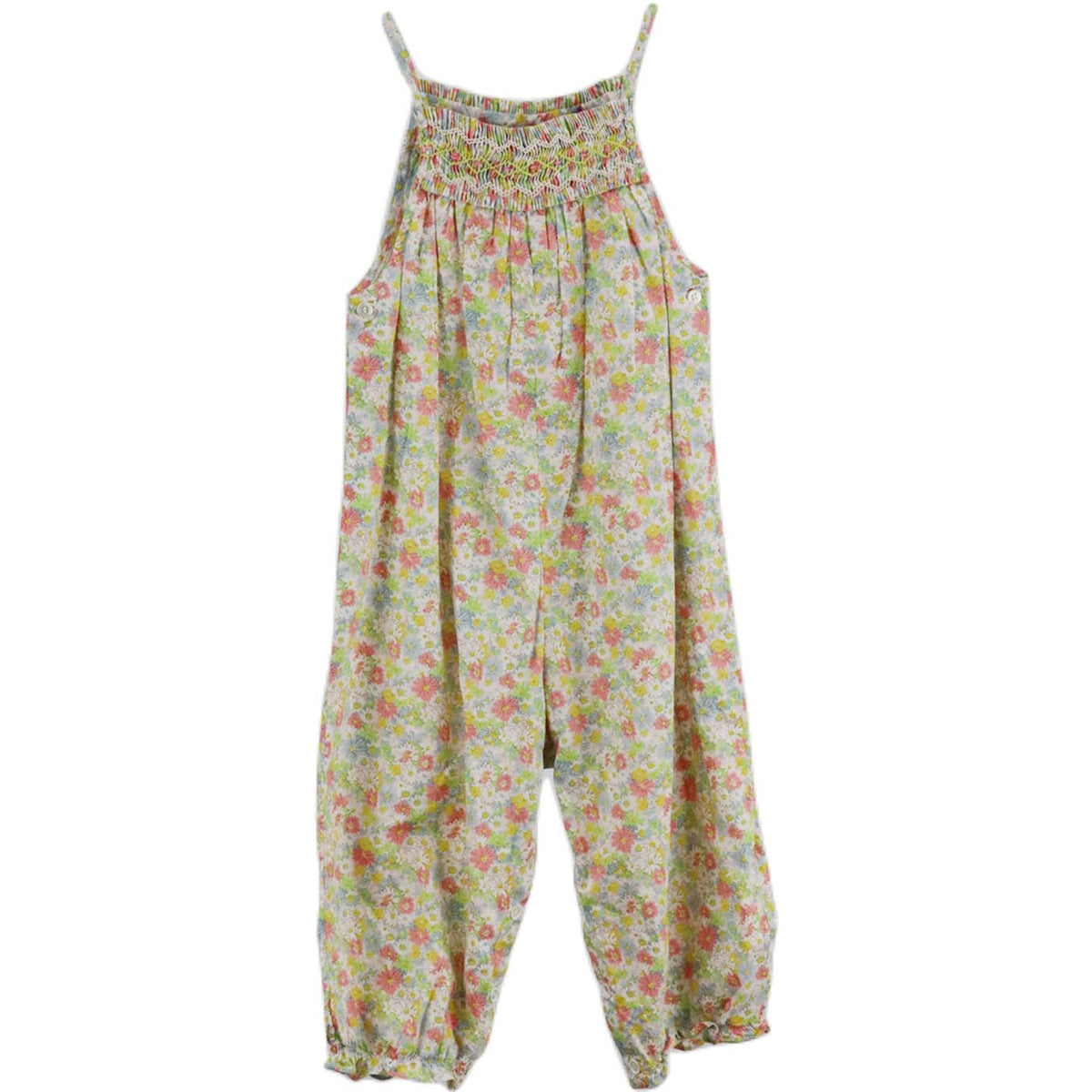 BONPOINT BABY GIRLS FLORAL COTTON JUMPSUIT 18 MONTHS