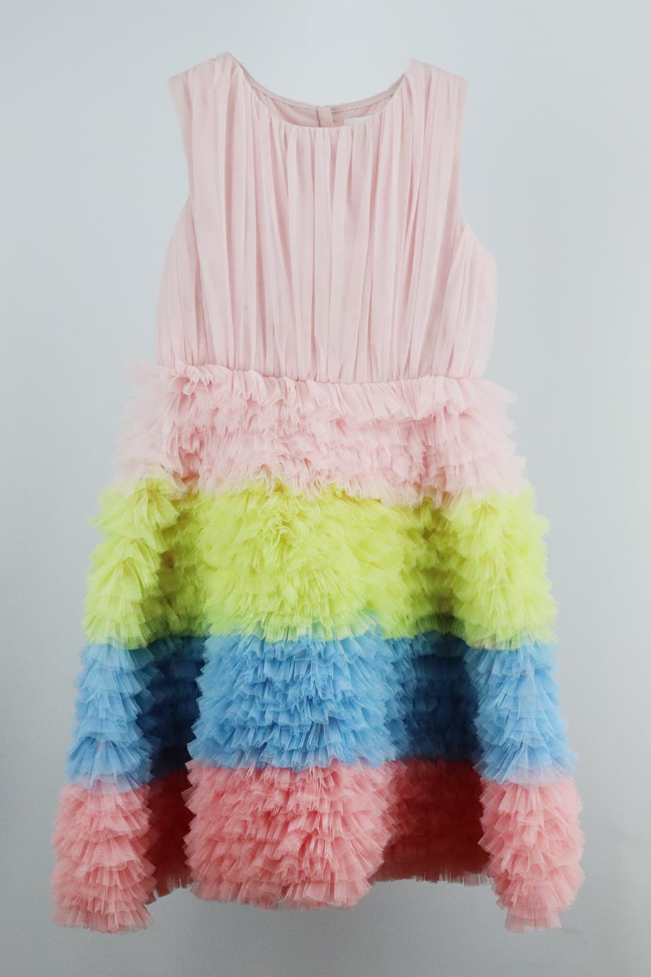 CHARABIA KIDS GIRLS TULLE DRESS 8 YEARS