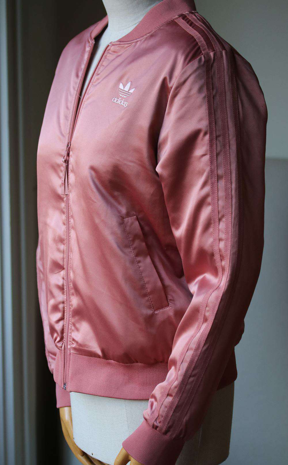 ADIDAS ORIGINALS LOGO BACK BOMBER JACKET UK 10