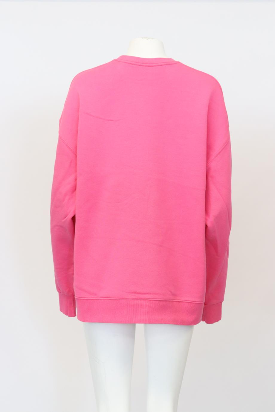 ROTATE BIRGER CHRISTENSEN OVERSIZED EMBROIDERED COTTON JERSEY SWEATSHIRT SMALL