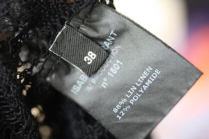 ISABEL MARANT AGATE CROCHETED LINEN BLEND DRESS FR 38 UK 10