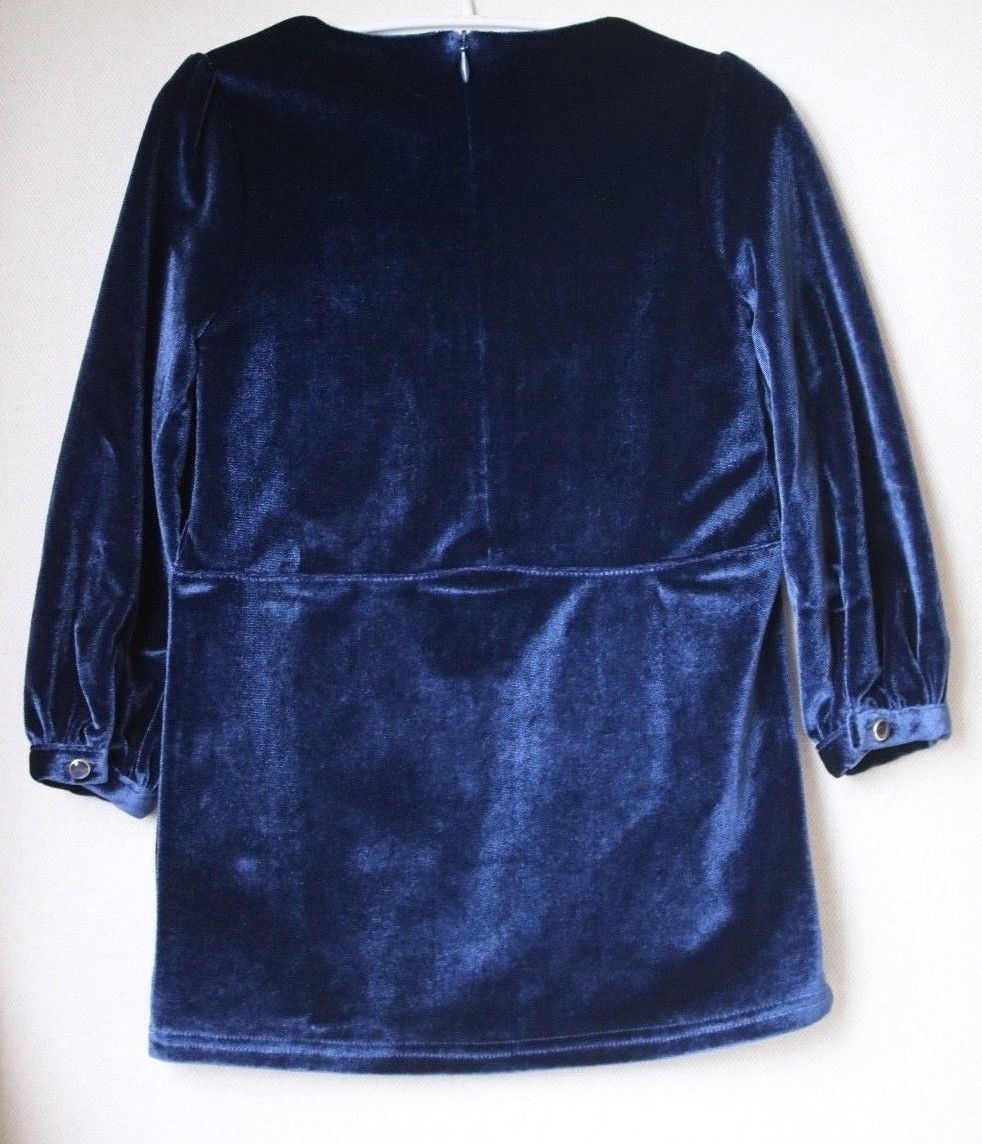 BILLIEBLUSH GIRLS NAVY BLUE VELVET DRESS 3 YEARS