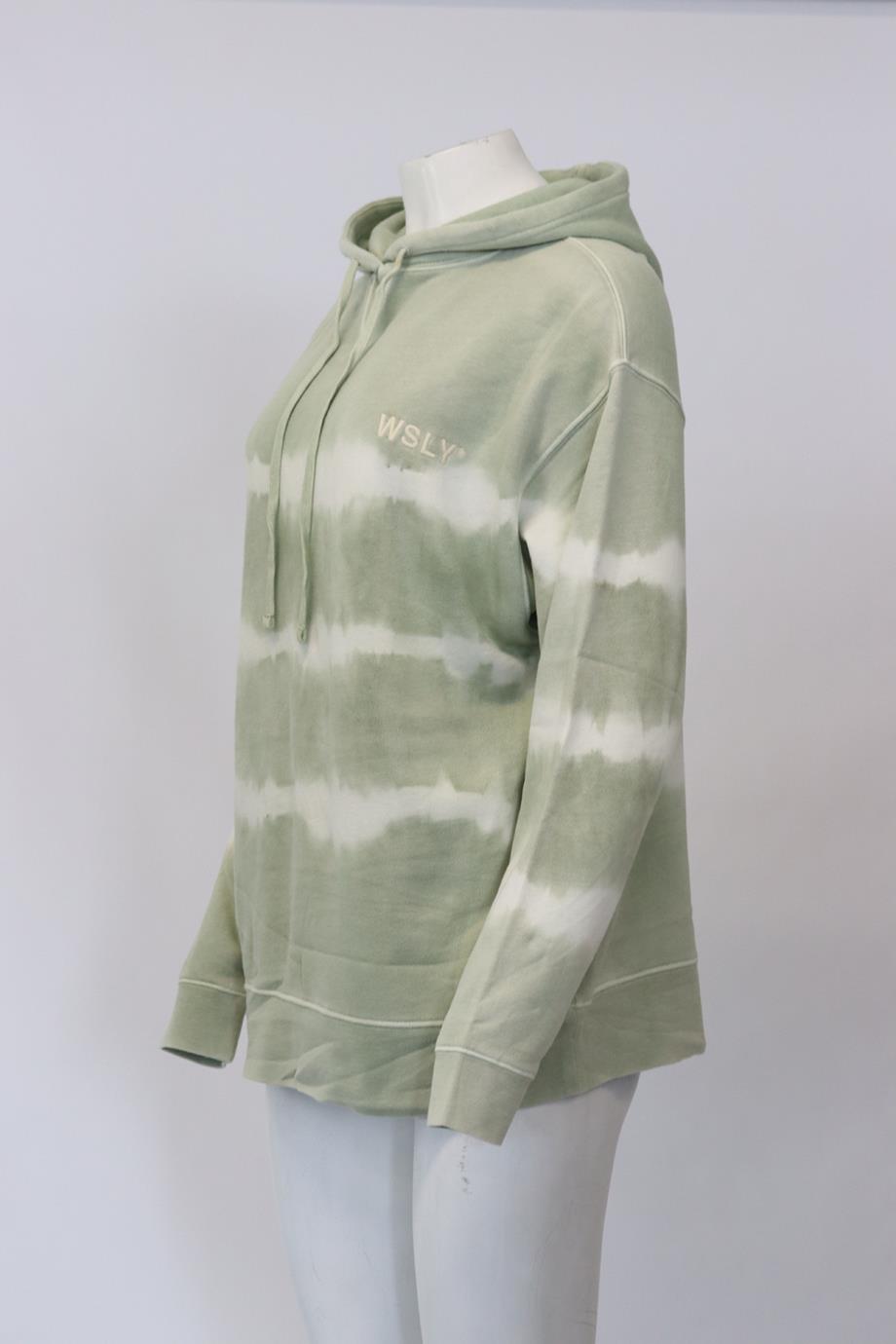 WSLY TIE DYED COTTON JERSEY HOODIE SMALL