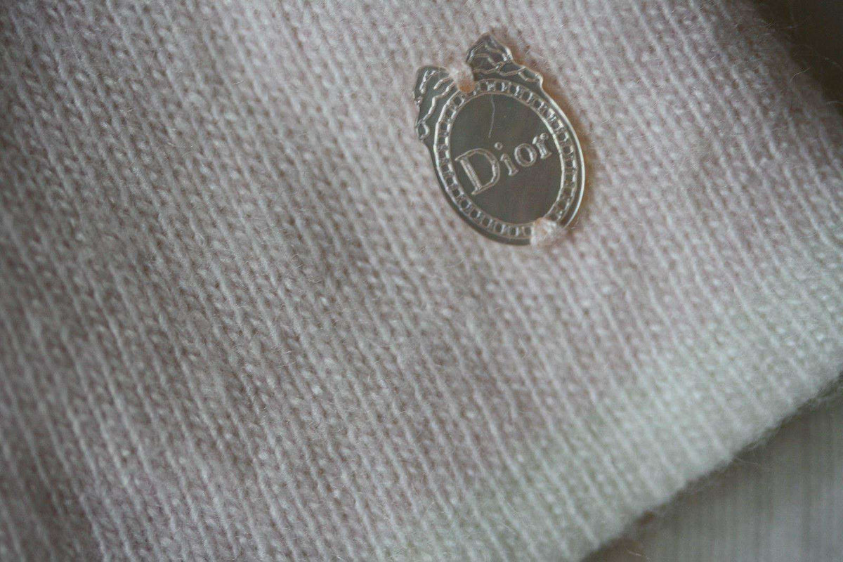 BABY DIOR DUSTY PINK KNIT CASHMERE SILK BLEND BABYGROW 3 MONTHS
