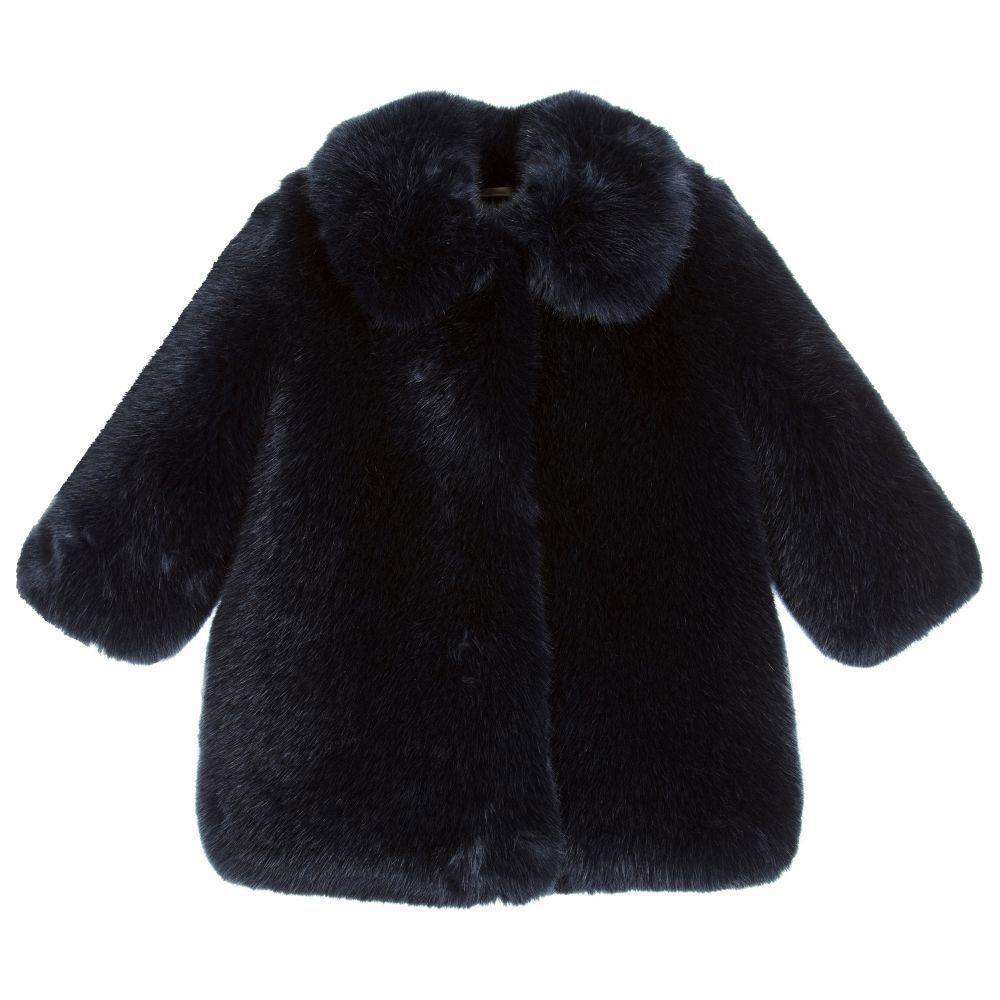 HUCKLEBONES LONDON KIDS GIRLS FAUX FUR JACKET 6 YEARS