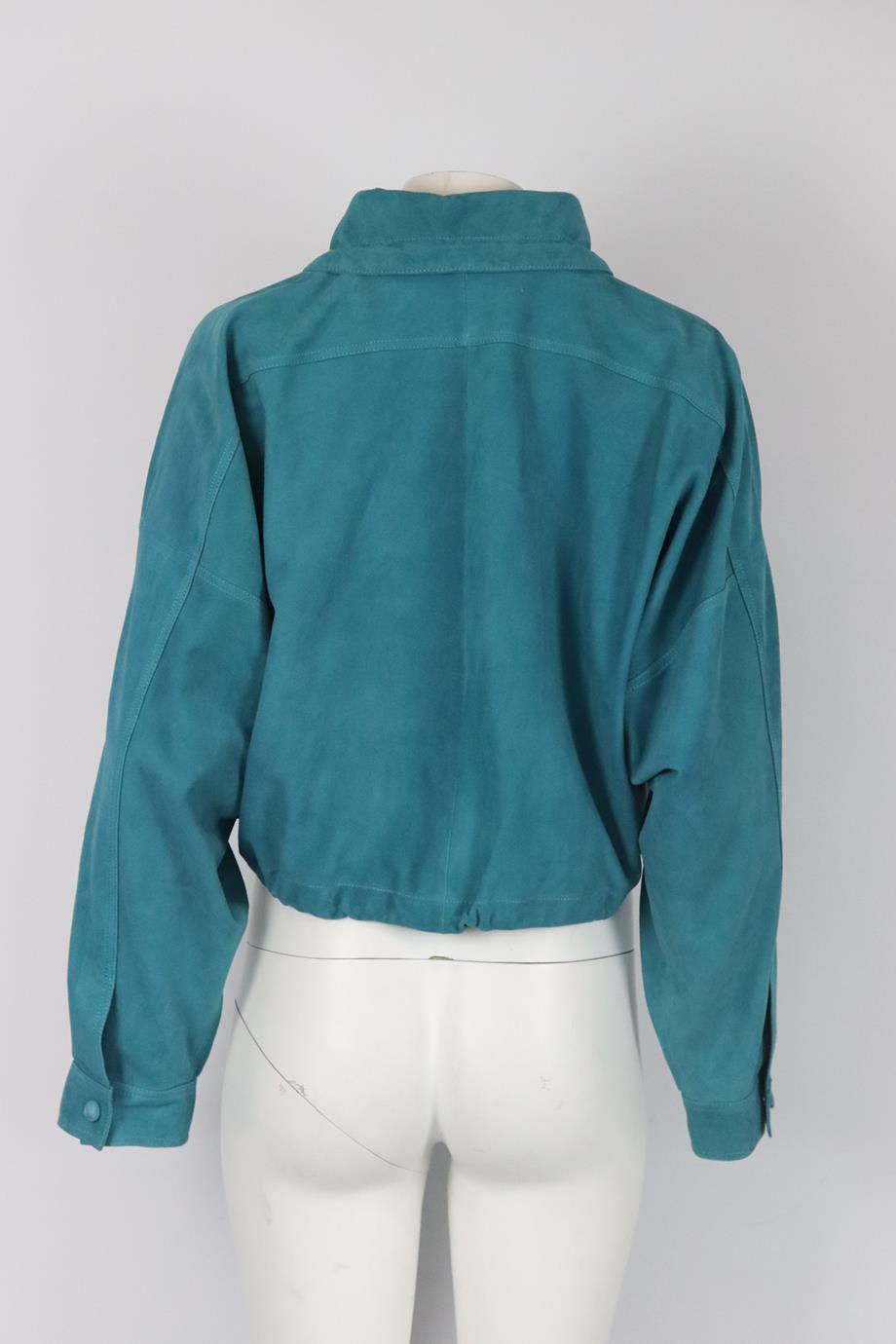 ARMA CROPPED SUEDE JACKET UK 12