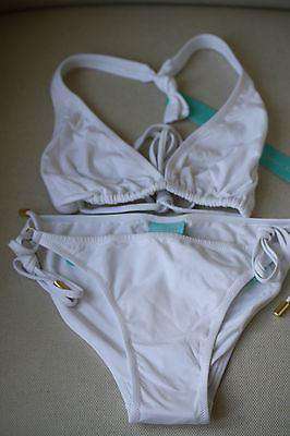 MELISSA ODABASH WHITE BRIDAL HONEYMOON HEN PARTY BIKINI IT 42 UK 10