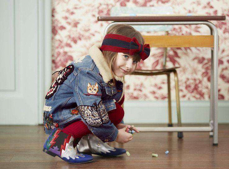 GUCCI BABY PINK GIRLS DENIM JACKET 4 YEARS