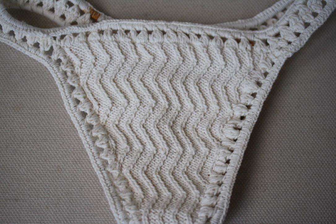 SHE MADE ME CROCHET BIKINI SMALL/MEDIUM/LARGE