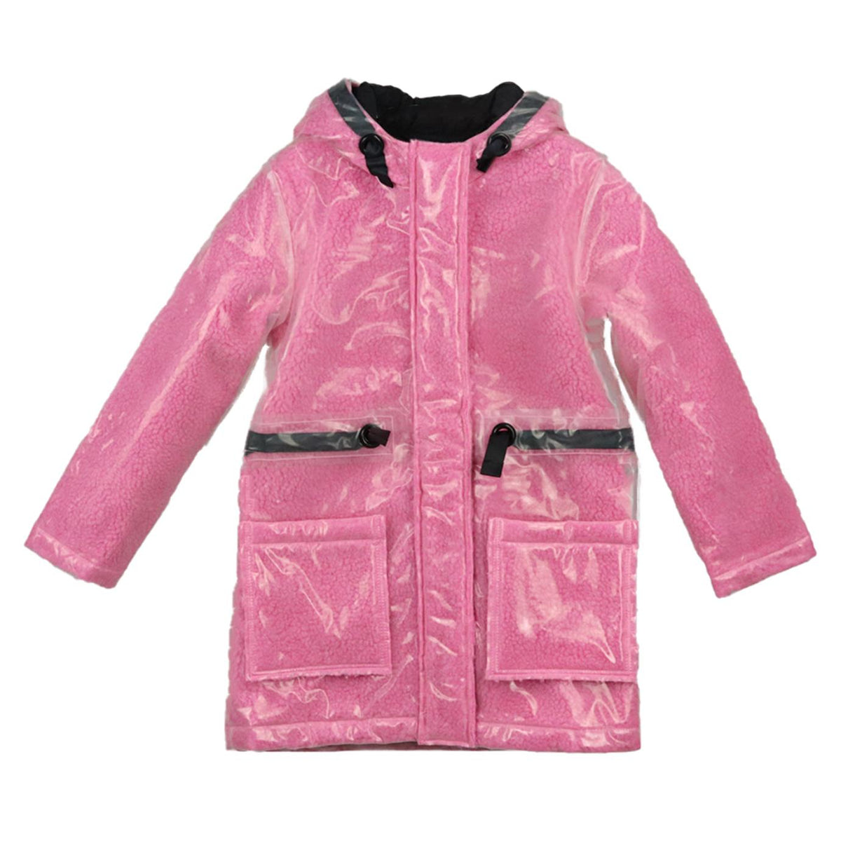 THE MARC JACOBS KIDS GIRLS FAUX SHEARLING RAINCOAT 8 YEARS