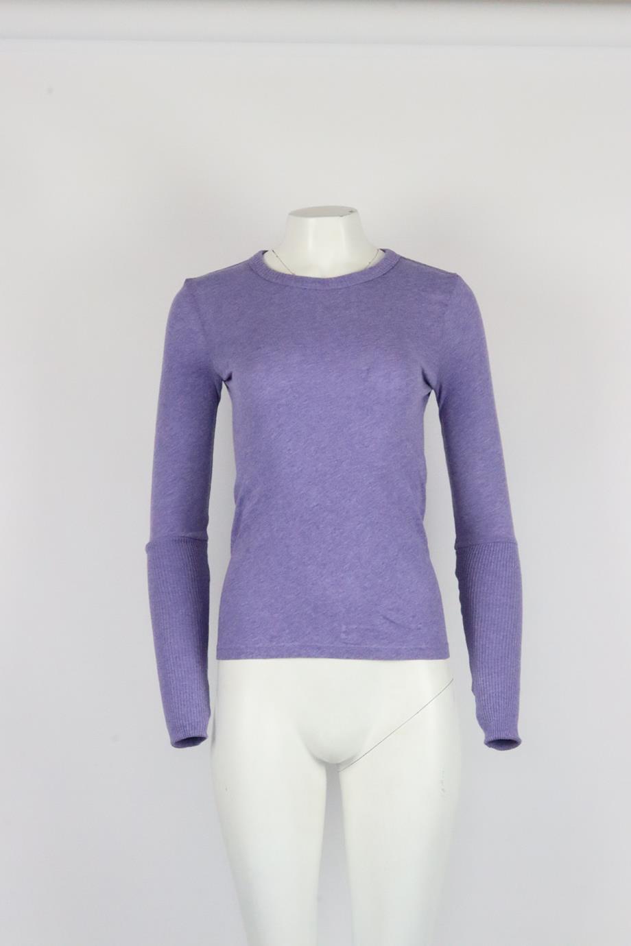 ENZA COSTA COTTON JERSEY TOP XSMALL