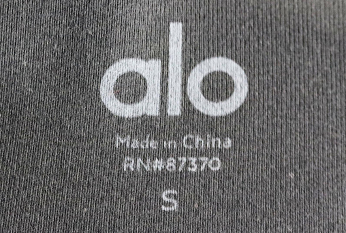 ALO YOGA MESH PANELLED HIGH RISE STRETCH LEGGINGS SMALL