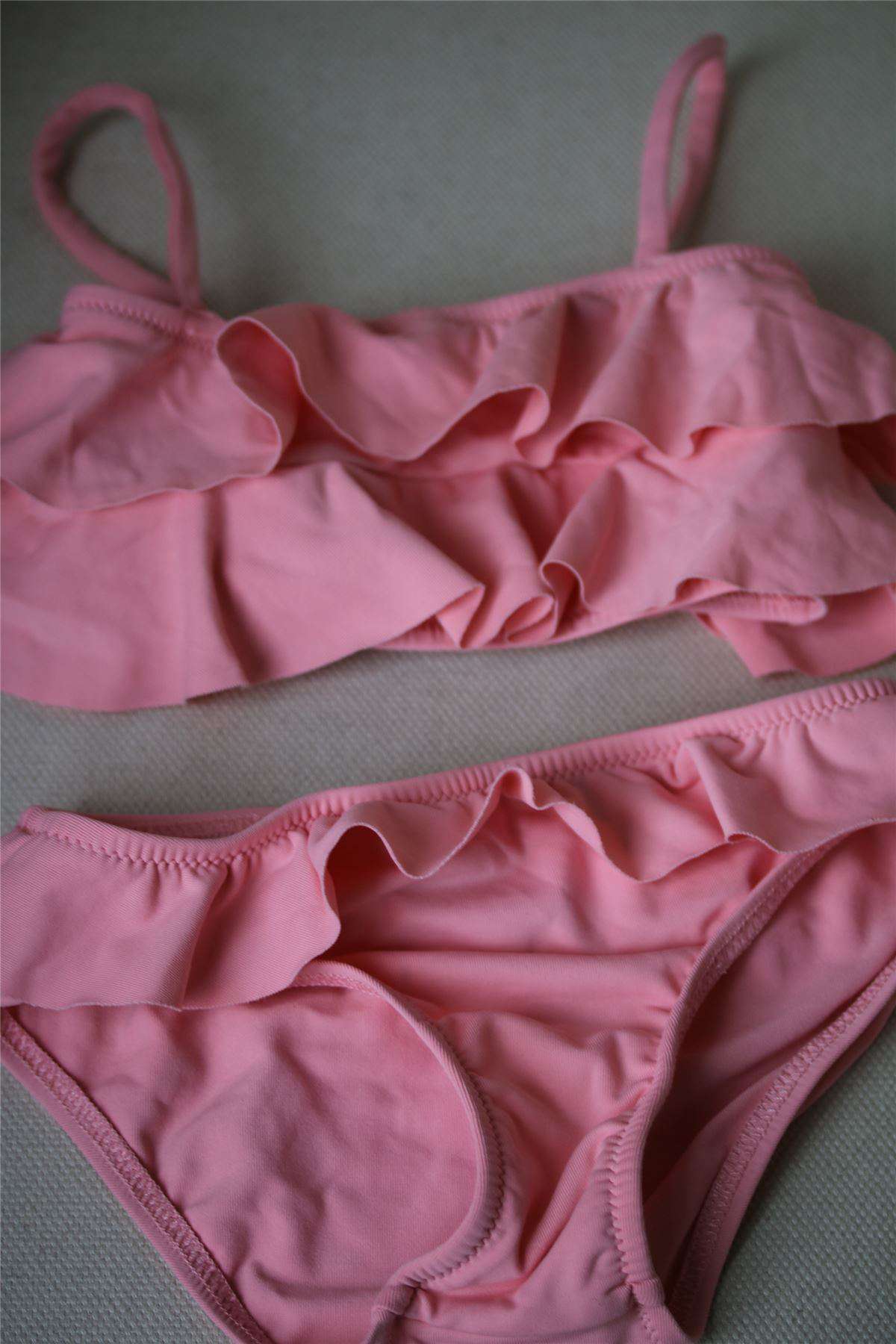 MELISSA ODABASH KIDS PINK FRILL BIKINI 4 YEARS